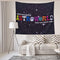 Astronomical World Funny Black Flags Tapestry Wish You Were Here 4.3x5 Feet Flag Banner - Unique Black and White Home Decor for College Dorm Room,...