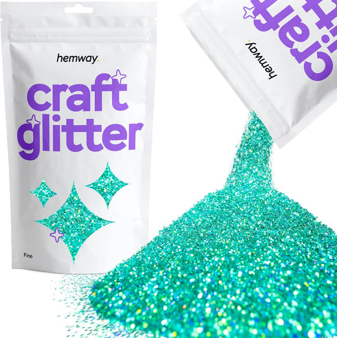Hemway Craft Glitter 100g / 3.5oz Glitter Flakes for Arts Crafts Tumblers Resin Epoxy Scrapbook Glass Schools Paper Halloween Decorations - Fine (...