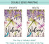 Baccessor Summer Spring Flower Garden Flag Wisteria Dragonfly Floral Welcome Small Yard Flag Burlap Double Sided Vertical Seasonal Farmhouse Weddi...