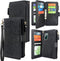 Harryshell Detachable Magnetic Zipper Wallet Leather Case Cash Pocket with 12 Card Slots Holder Wrist Strap for Samsung Galaxy S20 FE 5G (2020) Fl...