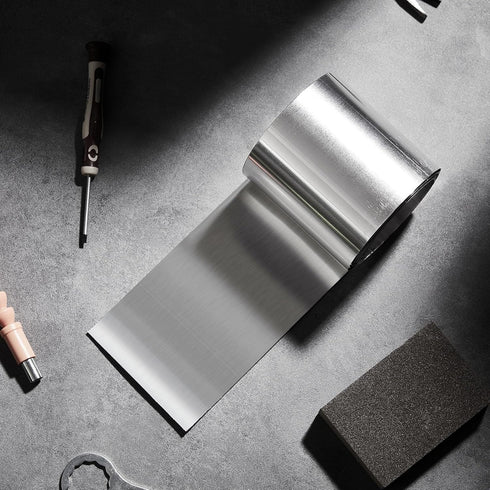 1 Roll Aluminum Flashing Roll Roof Flashing for Sealing Windows Doors Siding Roofing Stains Moss and Mildew Prevention (4" x 20')...