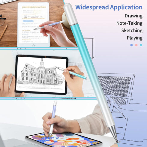 Stylus Pens for Touch Screens, Magnetic Disc Stylus Pen for iPad, High Precision Universal Stylus Pen Compatible with iPad/Apple/iPhone/Android/Ta...