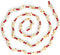 Ornativity Popcorn Cranberry Wooden Garland – Realistic Pop Corn and Rustic Red Wood Beaded Christmas Tree Decorations Garland Bead Strand...