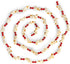 Ornativity Popcorn Cranberry Wooden Garland – Realistic Pop Corn and Rustic Red Wood Beaded Christmas Tree Decorations Garland Bead Strand...