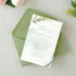 PONATIA 50 Pack A4 Envelopes, 4 1/4 x 6 1/8 Inches Sage Green Envelopes Perfect for Christmas Gift Cards Envelopes, Wedding Details Cards, Thank Y...