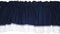 Baby Doll Bedding Regal Window Valance, Navy...