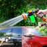 Garden Hose Nozzle with 8 Spray Patterns and 100cc Soap Dispenser Bottle - Ideal for Watering Plants, Car Wash, Pup Jet Dog Wash, Showering Pet, L...