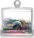 Officemate Self-Dispensing Paper Clip Holder w/250 Assorted Color Paper Clips, Clear (93697)...