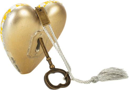 DEMDACO Sisters By Heart Dandelion Yellow 4 x 3 Heart Shaped Resin Keepsake Decoration...