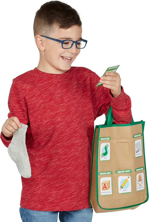 Melissa & Doug Let’s Explore Indoor/Outdoor Scavenger Hunt Play Set – 80 Double-Sided Cards - Activities For Kids, Seek And Find Games, Nature Gam...