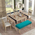 YISUN Jacquard Dining Bench Covers, Stretch Washable Removable Bench Slipcover, Rectangle Bench Seat Protector Cover for Dining Rooms, Living Room...