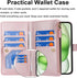 Jaorty for Apple iPhone 15 Plus Phone Wallet Case for Women with Card Holder,Crossbody iPhone 15 Plus Case with Strap Lanyard,Zipper Pocket Magnet...