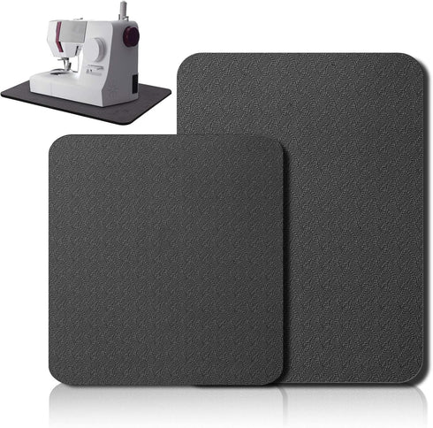 2 Pcs Sewing Machine Muffling Mat Pedal Mat Sewing Machine Mat Reduce Vibrations Noise No Slip Rubber Sewing Machine Accessories for Quilting Embr...