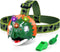 Dinosaur Headlamp with Whistle for Kids Camping Gear - Triceratops Toys Headlight Flashlight for 3 4 5 6 7 8 9 10 Years Old Boys Girls, Perfect fo...