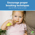 Dr. Brown's ToothScrubber Toddler Toothbrush, Triple-Sided Training Toothbrush with Suction Cup Base, Green, Baby Oral Care, Ages 1-4 Years...