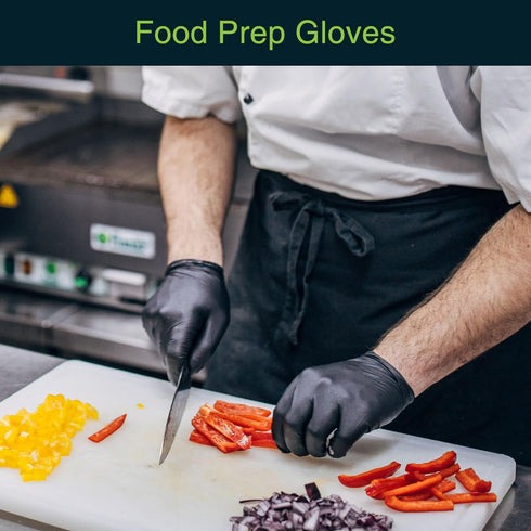 Black Gloves Disposable Latex Free Medium, 50 Count - Medical and Dental Grade Surgical Gloves - Powder Free Nitrile Gloves Medium - 3 Mil Thickne...