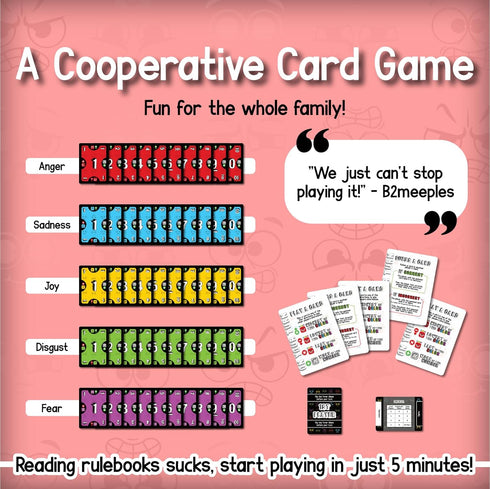 Expressions Card Game - Cooperative Fun Interactive Family Game, 2-5 Players, 15 Minute Playtime...