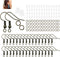 600Pcs/Pack Hypoallergenic Earring Hooks Kit Earring Hooks Open Jump Rings Earring Back Connects for DIY Jewelry Making Supplies Accessories (Bron...