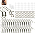 600Pcs/Pack Hypoallergenic Earring Hooks Kit Earring Hooks Open Jump Rings Earring Back Connects for DIY Jewelry Making Supplies Accessories (Bron...