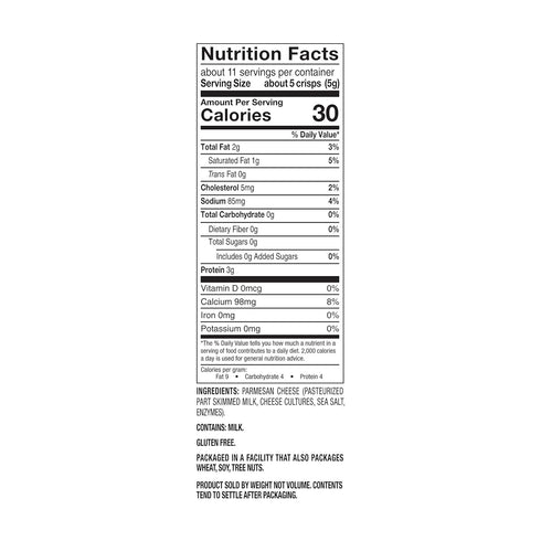 Mrs. Cubbison's Flavor 100 Real Keto Friendly Great for Snacking and Salad Topper, Parmesan Cheese Crisps, 1.98 Ounce...