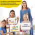 2 Pack Small White Board Set - Double Sided Dry Erase Ruled Lap Boards 9x12 Lined Whiteboard for Kids Student Learning for Student and Classroom U...