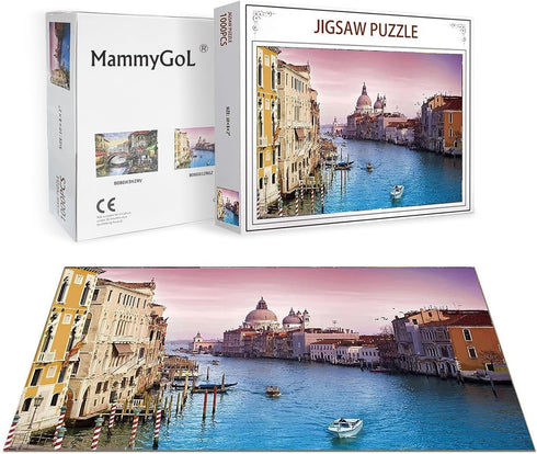 MammyGol Jigsaw Puzzles 1000 Pieces, for Adults Families (Water City Venice)...