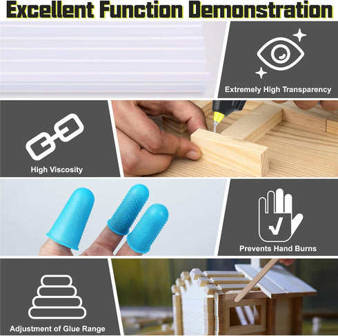 Mini Hot Glue Gun, Glue Gun and Sticks Set Mini Glue Gun with 30 Glue Sticks, Hot Glue Gun for School Office Crafts DIY Arts Quick Home Repairs...