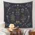 LINICE Nature Moon Phase Wall Hanging, Bohemian Mandala Tapestry Aesthetic Bedroom Decor, Botanical Tapestry Suitable For Bedroom Home Dorm...