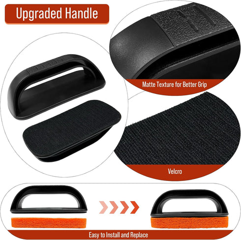 6-Piece Griddle Cleaning Kit for Blackstone, Flat Top Grill Cleaning Kit Non-Scratch Scouring Pads for Kitchen - 5 Scrubber Pads and 1 Handle...