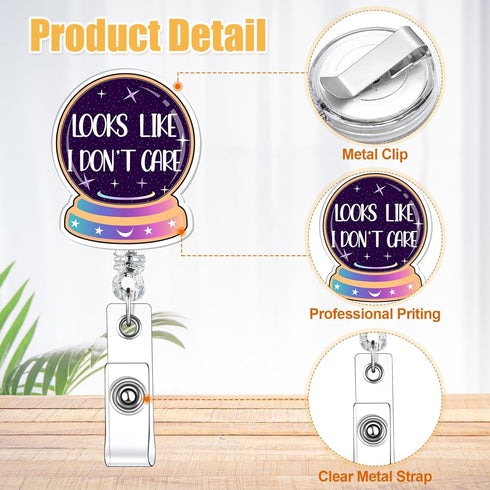 12 Pcs Funny Badge Reel Nurse Badge Reel Holder Retractable ID Clips Cute Badge Reel for Doctor Student Men Women Office Nurses Lanyard Supplies A...