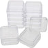 The Beadsmith Personality Case – 2 Clear Square Stacker Jar Set – Each Stack Measures 1.25 x 2.3 inches - Total 10 Jars and 2 lids, for Storage of...