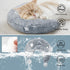 Happi N Pets Large Cat Pillow for Indoor Cats, Fluffy & Cozy Cat Calming Pillow with Two Toy Balls, Luminous Cat neck pillow, Half Donut for Joint...