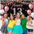 13th Birthday Decorations Backdrop Banner, Happy 13th Birthday Decoration for Girls, Rose Gold Birthday Photography Background, 13 Year Old Birthd...