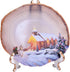 AMOYSTONE Large Agate Slice Art Painting Table Display Natural Agate Geode Stone Piece Decorative Plate with Stand Home Office Decoration Unique G...