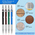 4 Pieces Welder Pencil with 60 Pieces Round Refills Mechanical Pencil Metal Marker Pen for Construction Workers, Metal Work, Welders, Plumbers, Fr...