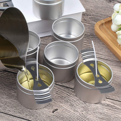 DINGPAI Candle Tin 18 Piece, 4 oz, Candle Containers for DIY Candle Making...