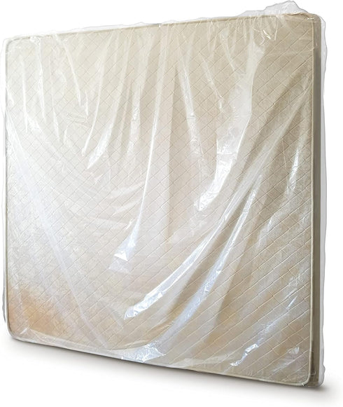 ComfortHome Mattress Bag for Moving and Storage, 4 Mil Extra Thick, Twin and Full Size, 1 Pack Clear...
