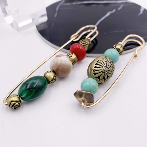 Shawl Scarf Clip Retro Style Ornament Safety Pin Brooch Jewelry Set 2 Pcs...