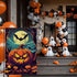 Halloween Garden Flag, 12x18 Inch Double Sided Burlap, Halloween Scary Pumpkin Garden Flag, Fall Holiday Outdoor House Decoration?Lawn Flag Yard F...