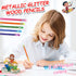 Color Changing Mood Metallic Glitter Pencil with Eraser Wooden Pencils Heat Activated Color Changing Pencils Thermochromic Pencils for Graduation ...