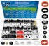 32 Size 258 Pcs Hose Spigot Repair Washer Assortment Kit for Assorted Outdoor Faucet Garden Hose Valve Stem Worn Out Plumber Outside Faucet Bib Sh...