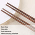 GLAMFIELDS 12 Inches Long Wenge Wood Chopsticks for Hotpot Reusable Chinese Style Chopsticks Kitchen Chop Sticks 2 Pairs...