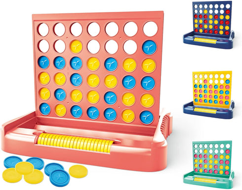 4 in a Row Game - 6 Spare Discs included, Board Games Toys for Girls, Classic Four in a Row and Family Fun Games for Ages 3 4 5 6 7 8 12 Year Old ...