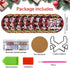 8 Pcs Christmas Word Diamond Art Coasters Kits with Holder Christmas Word Diamond Art Coaster with Cork Bases for Adults Diamond Kits Supplies for...