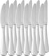 GiveAbay Basics Stainless Steel Dinner Knives with Round Edge, Dishwasher Safe, Pack of 12, Silver...