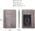 TOURSUIT Travel Minimalist Slim Front Pocket Wallet for Men Women, RFID Blocking Credit Card Holder Case (Grey)...