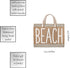 Santa Barbara Design Studio Hold Everything Waterproof Jute Tote Bag, Mini, Beach...