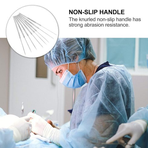 8pcs Dissection Needle Stainless Steel Single End Probe Lab Bio Experiment Dissection Tools for Medical Students and Veterinary...