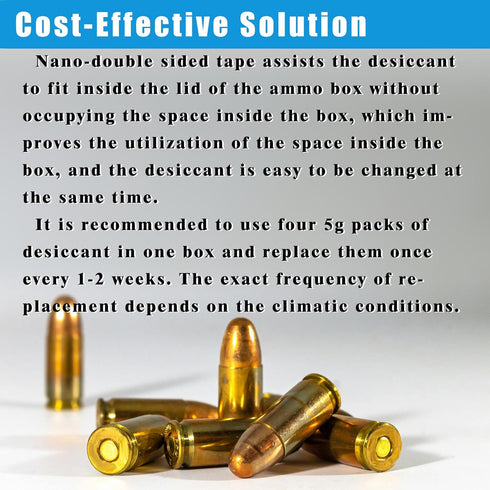 xcivi 12-Pack Ammunition Desiccant for Sheffield 12627, 12628,12629, 12630, 12632,12633, 12634 Field Box, Desiccant for Ammo Storage Can, Desiccan...