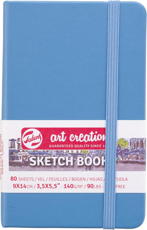 Royal Talens T9314-211M 441807 Talens Art Creation Sketchbook Drawing Planner 3.5 x 5.5 inches (9 x 14 cm), Lake Blue...